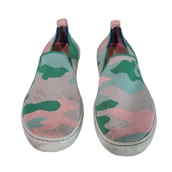Rothy's The Kids Sneaker Size 2 Cotton Candy Camo Fabric Slip On Casual Shoes - Picture 12 of 12